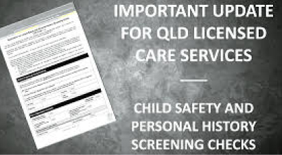 CHILD SAFETY AND PERSONAL HISTORY SCREENING